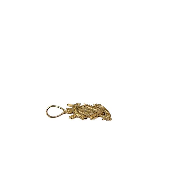 14K Yellow Gold New York Yankees Pendant #22355 - Picture 4 of 7